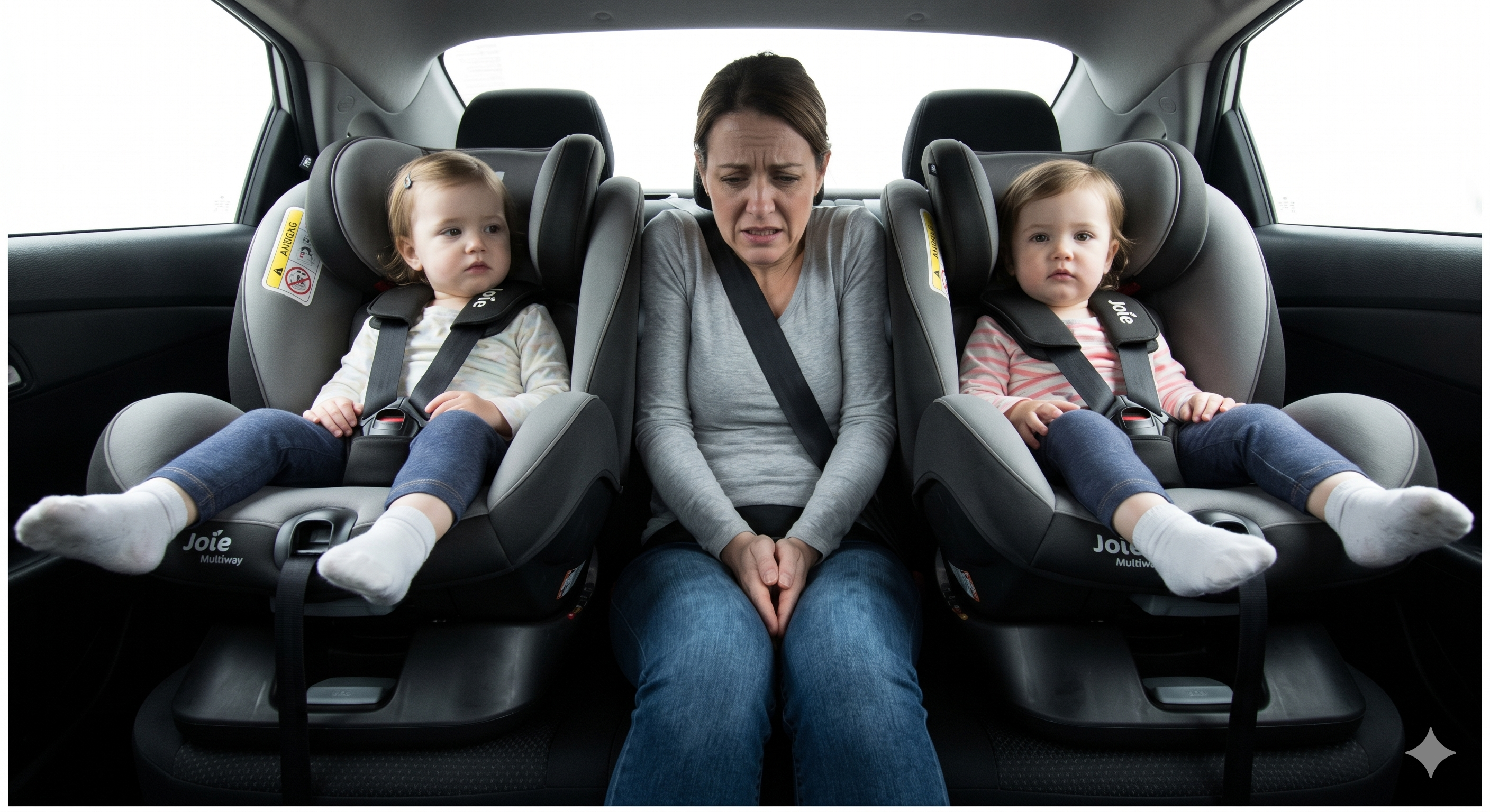The Middle Seat Struggle: How to Fit 2 Car Seats & An Adult in a 5-Seater (Without Upgrading Your Car)