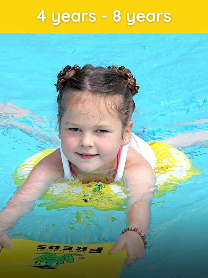 Child in the Yellow SWIMTRAINER stage