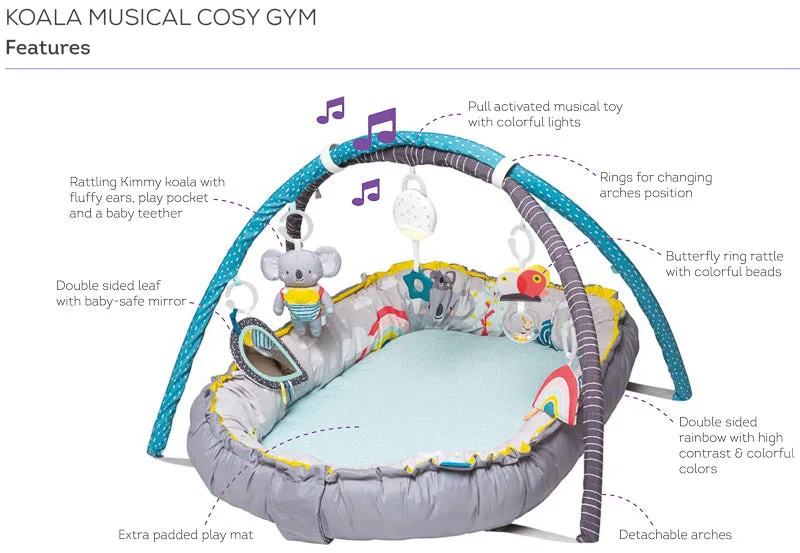 Taf Toys Koala Musical Newborn Cosy Gym