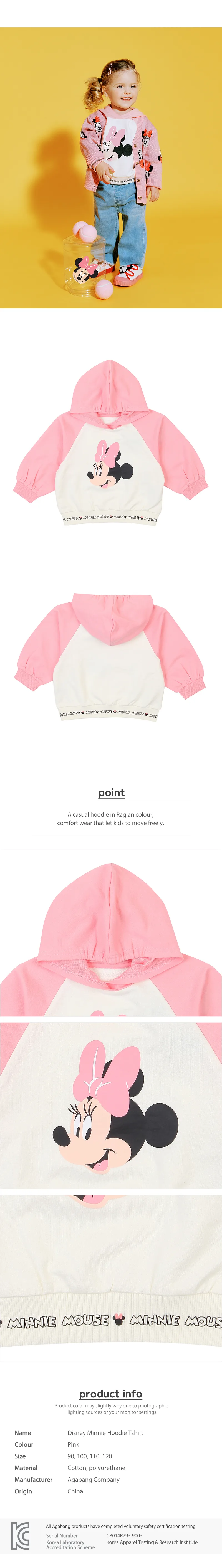 Disney Baby Minnie Hoodie Tshirt