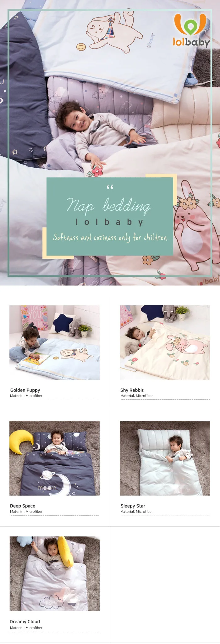 LOLBaby Nap Bedding Set - Golden Puppy