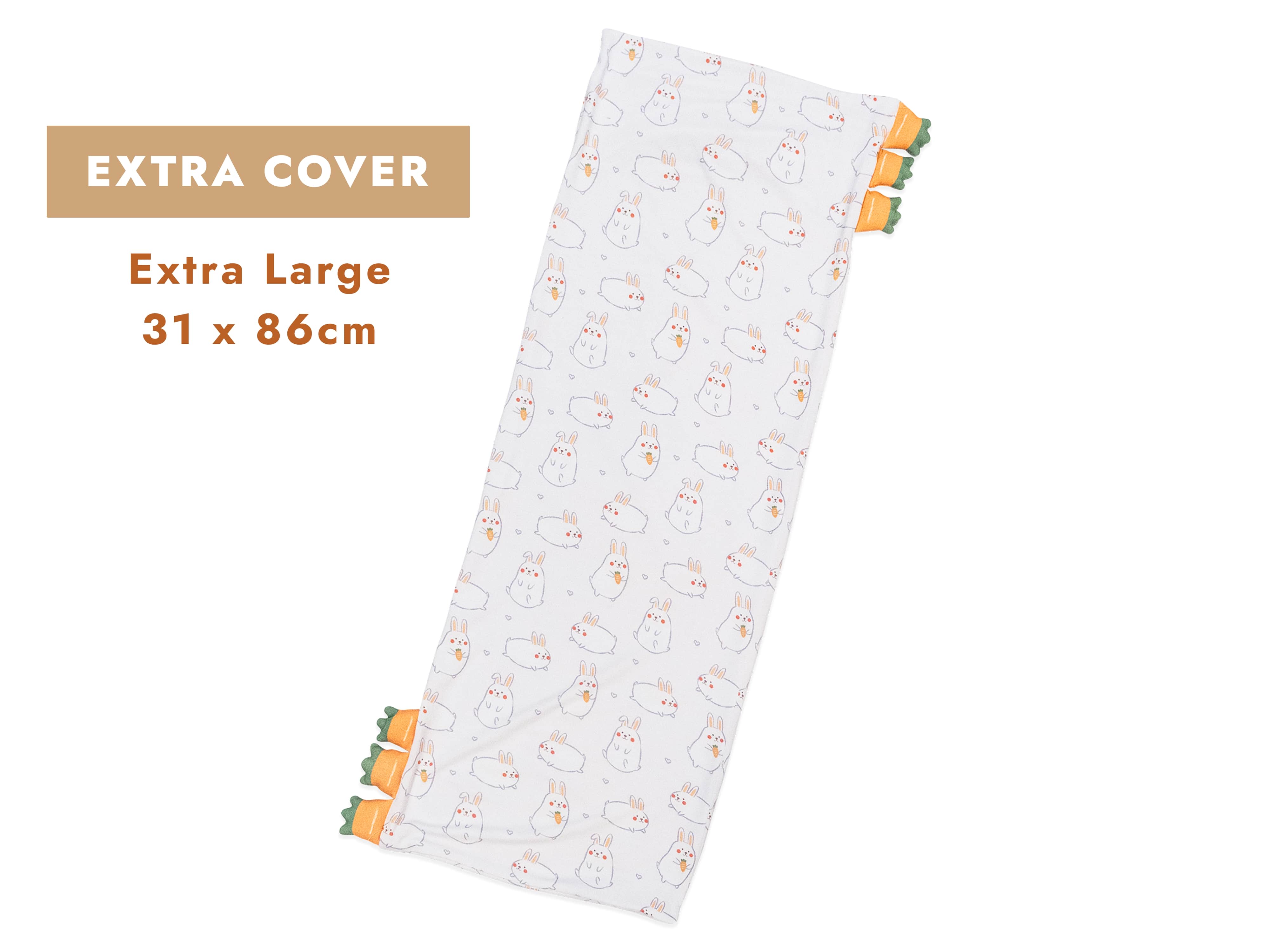 [EXTRA COVER] Cho Snuggy Buddy Pillow (Momo Bunny: XL 31 x 86cm)