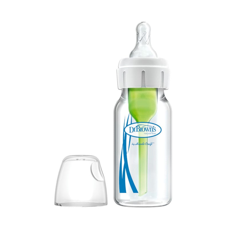 DR. BROWN'S Options+ Narrow Neck Glass Bottle, 120ml, 1-Pack