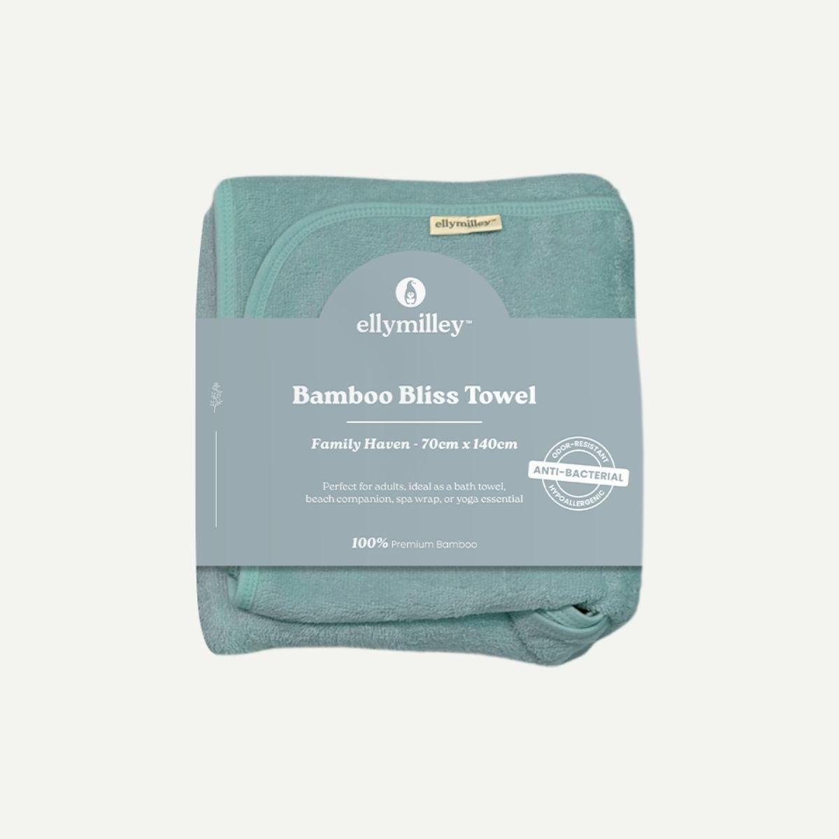 Elly Milley Bamboo Bliss Towel Family Haven - Mint