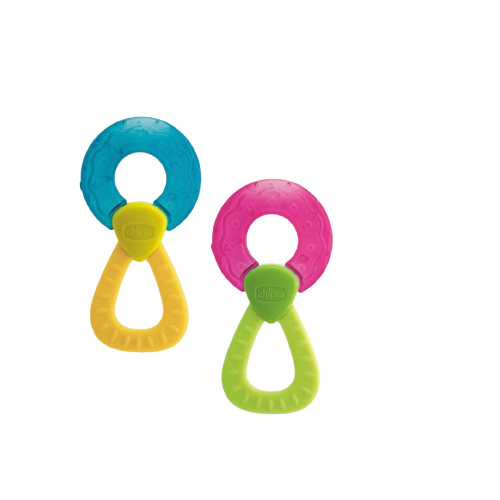 Chicco Fresh Relax Teether Ring With Handle 4M+