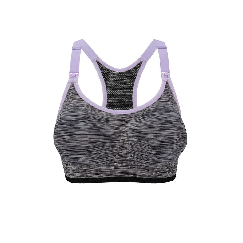 Bravado Designs Body Silk Seamless Rhythm Nursing Bra - Black Spacedye M