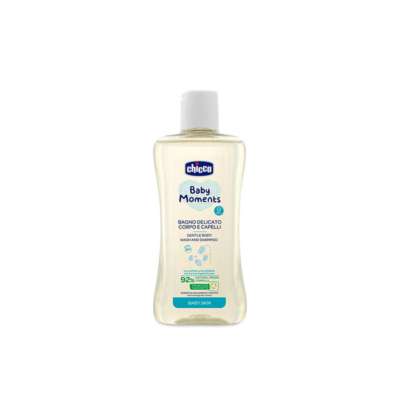 Chicco Baby Moments Gentle Body Wash and Shampoo 200ml