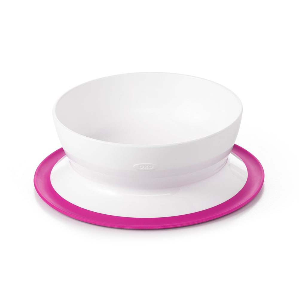 OXO TOT Stick & Stay Suction Bowl - Pink