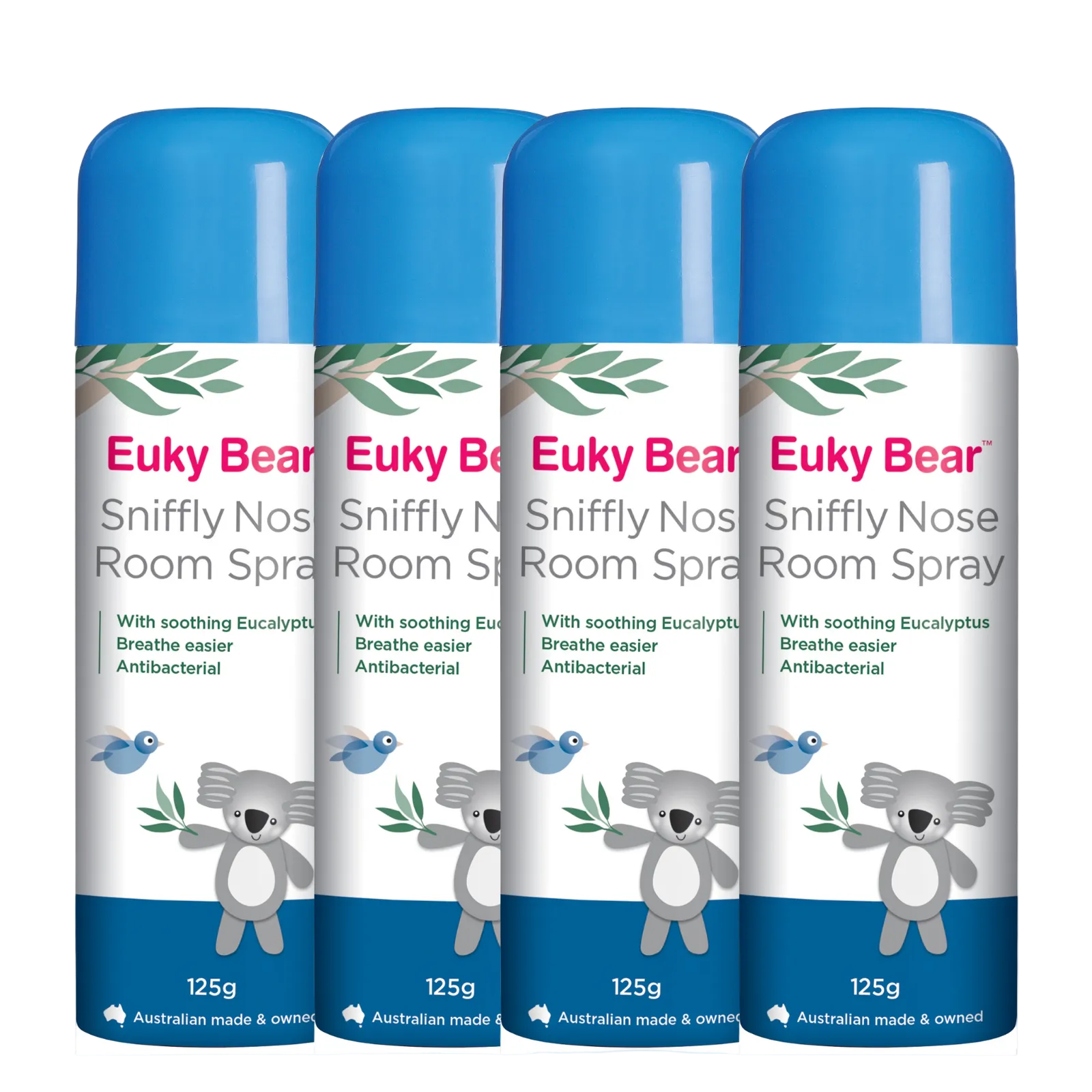 Euky Bear Sniffly Nose Room Spray 125g (Pack of 4)