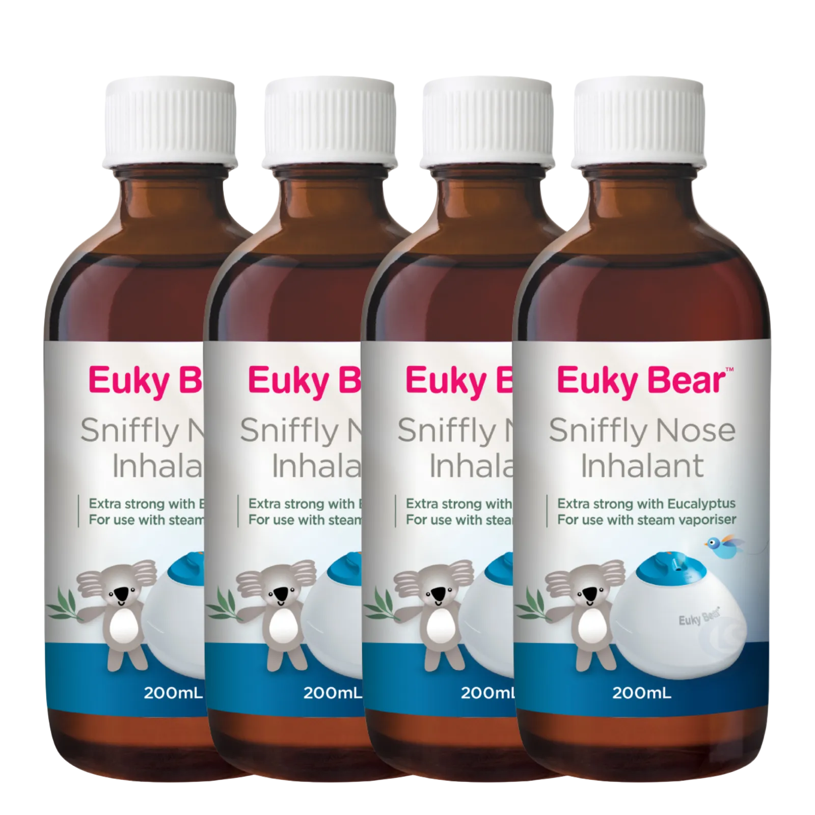 Euky Bear Sniffly Nose Inhalant 200ml (Pack of 4)