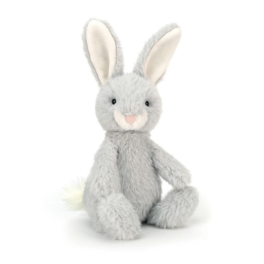 JellyCat Nibbles Silver Bunny - H21cm