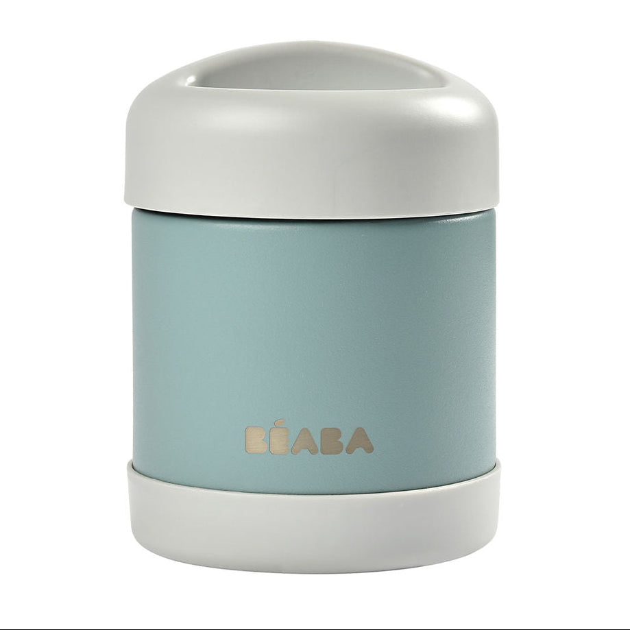 Beaba Stainless Steel Food Container 300ml - Light Mist/Eucalyptus Green