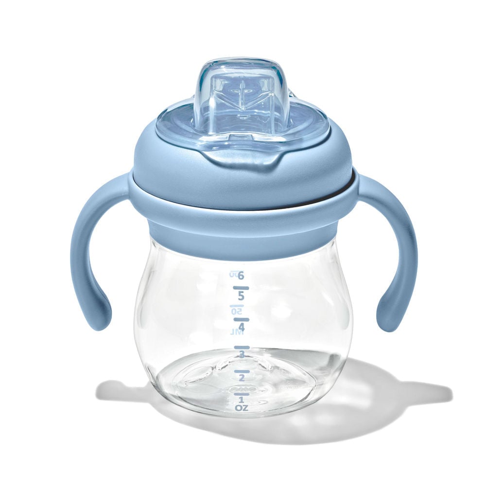 OXO Tot Transitions Soft Spout Sippy Cup With Removable Handles 6oz - Dusk