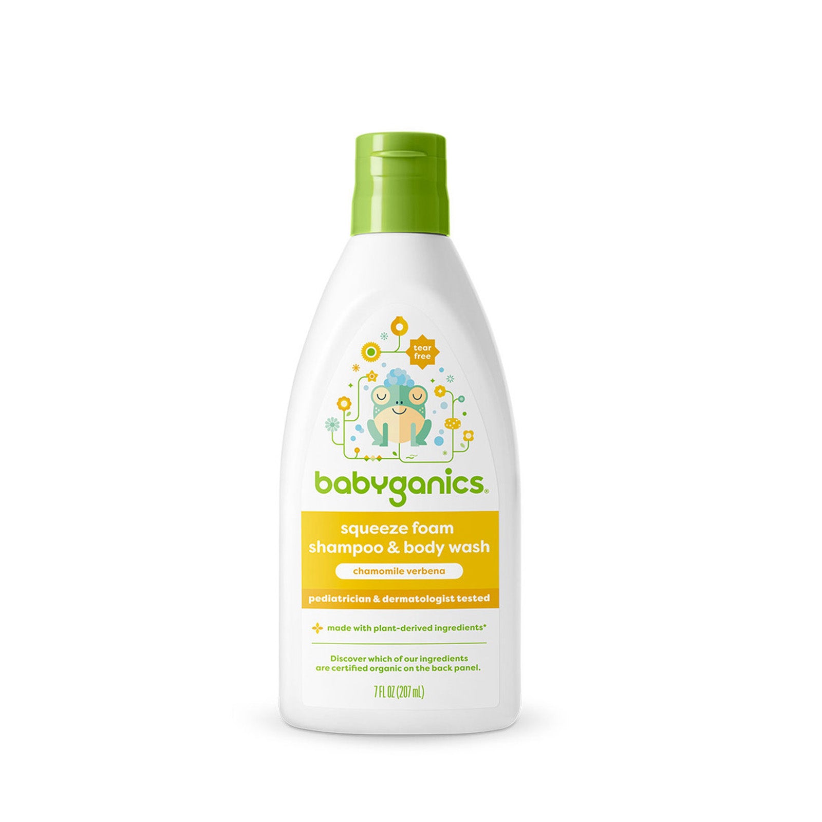 Babyganics Shampoo + Body Wash, 207ml, Chamomile Verbena
