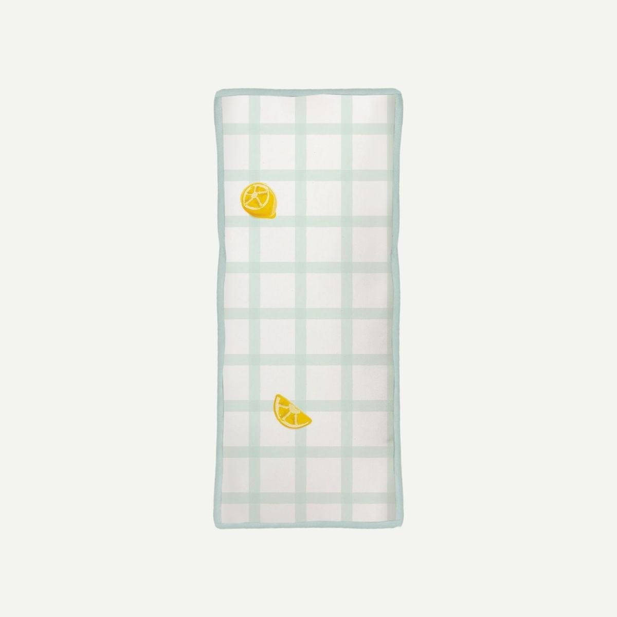 Elly Milley (PILLOW & CASE) Signature Air Bamboo™ Bedtime First Friend BFF Pillow - Gingham Green Lemon