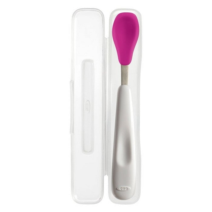OXO TOT On-The-Go Feeding Spoon - Pink