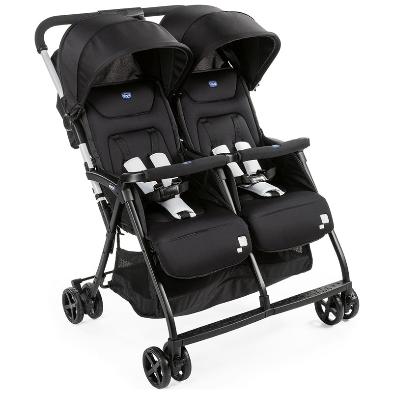 Chicco OHlalà Twin Double Stroller Black Night