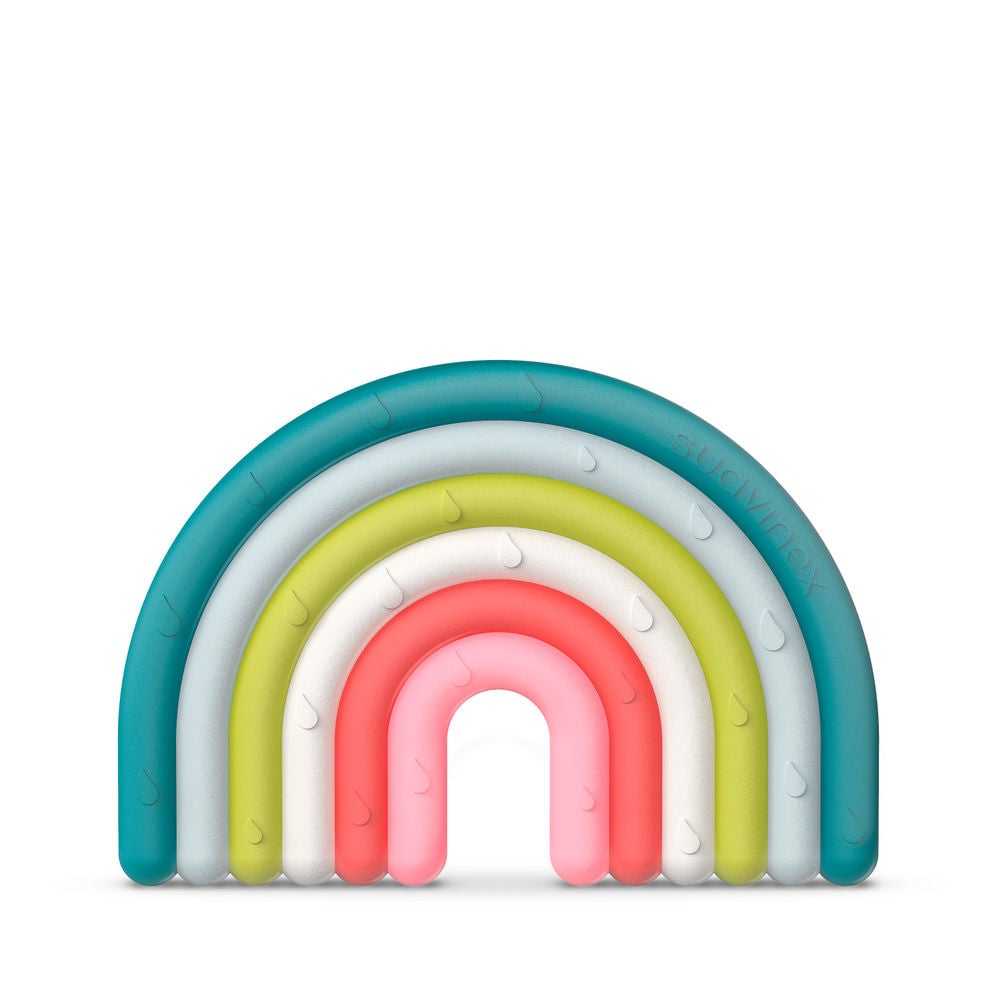 Suavinex Rainbow Silicone Teether Stage 1 - Multicolour