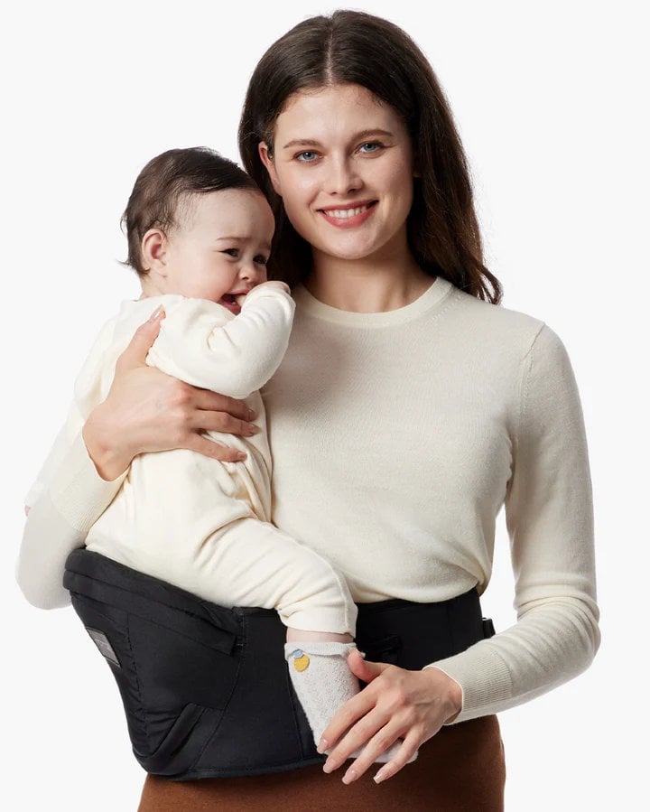 Momcozy Hip Seat Baby Carrier Ergonomic 3D Support