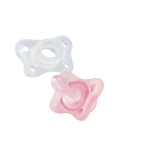 Chicco Mini Soft Silicone Soother 2PCS Girl