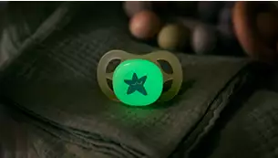 Glows in the dark long after lights-out