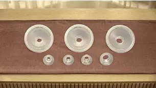 The complete range of breast shields and insert sizes
