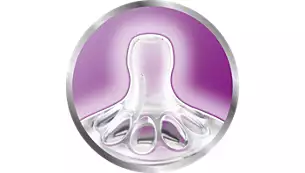 Soft teat designed to mimic the feel of the breast