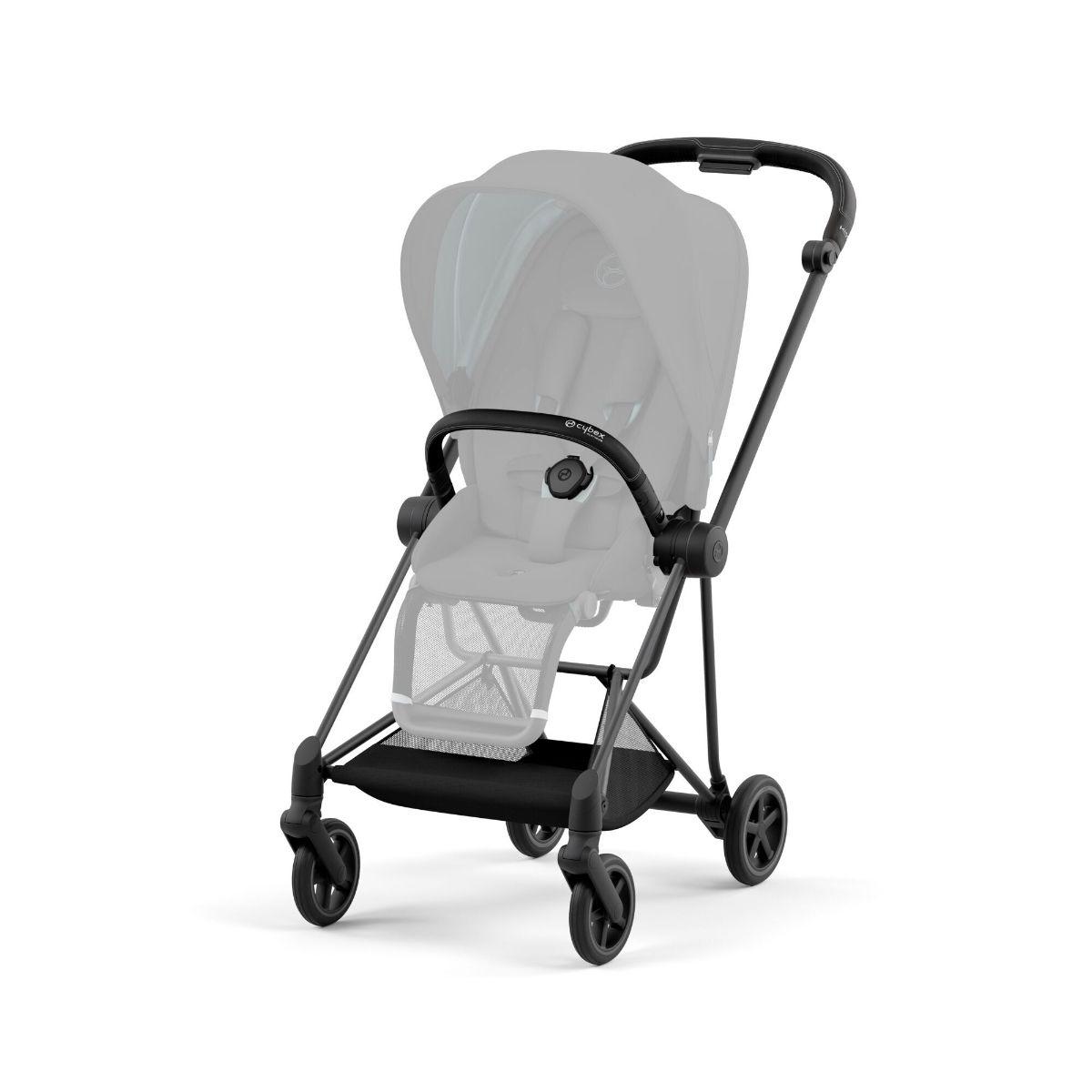 Cybex Mios 3 Matt Black Frame with Mirage Grey Seat Pack