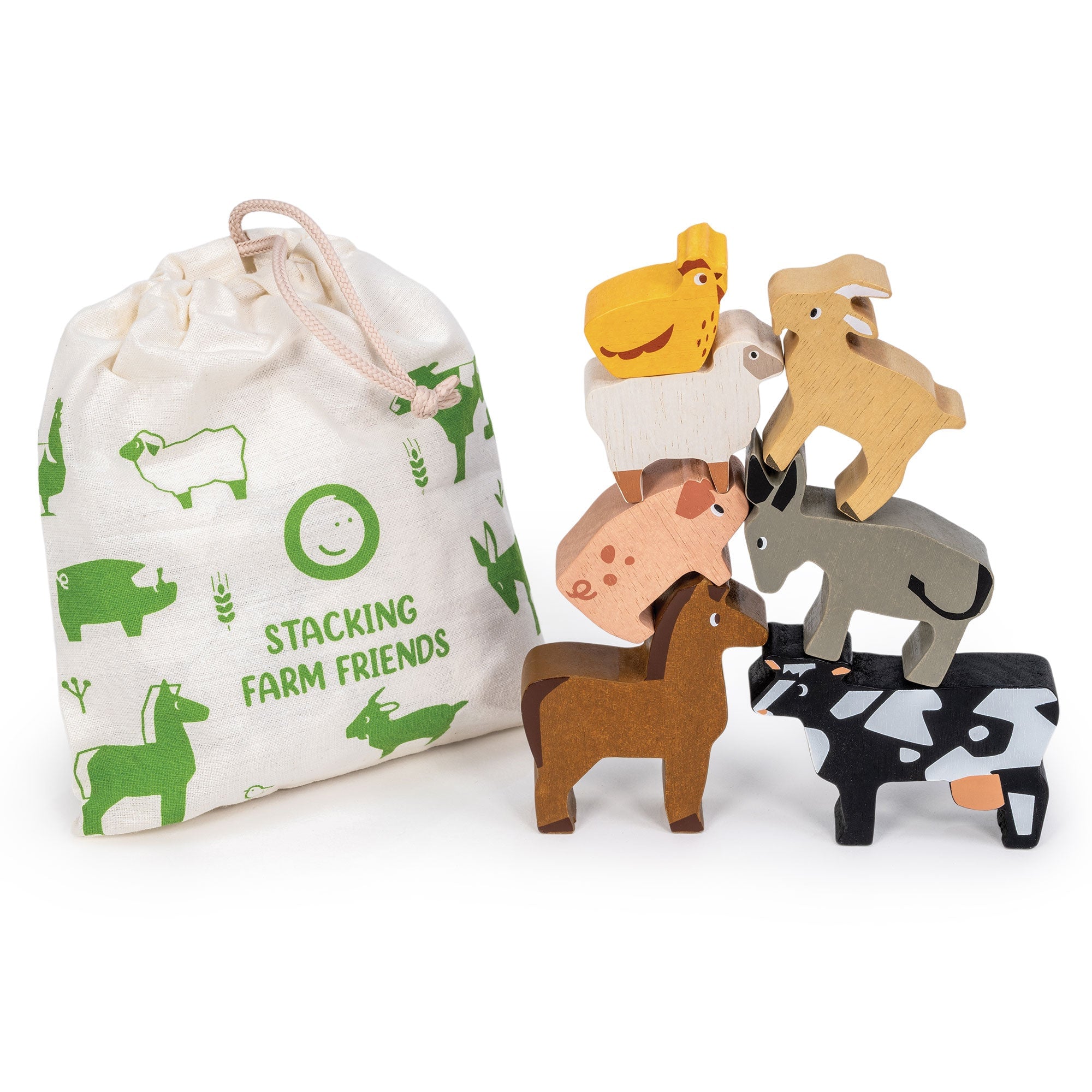 Mentari Toys Happy Stacking Farm