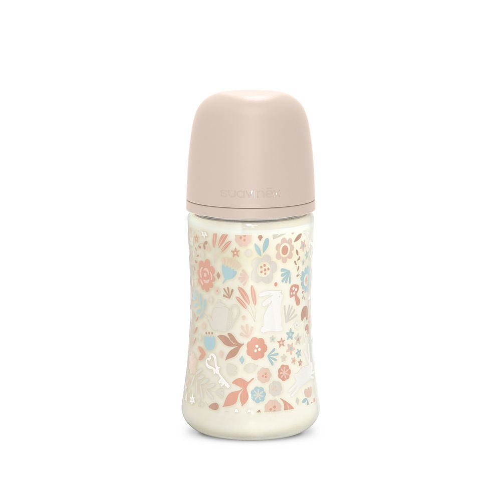 Suavinex Wonderland Baby Bottle SX Pro 270ml Medium Flow 3+ Months - Liberty Pink
