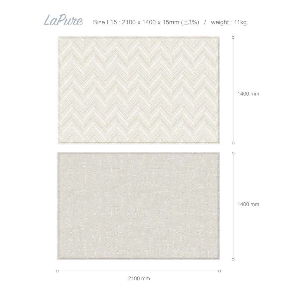Parklon LaPure Herringbone Rug (size L15)