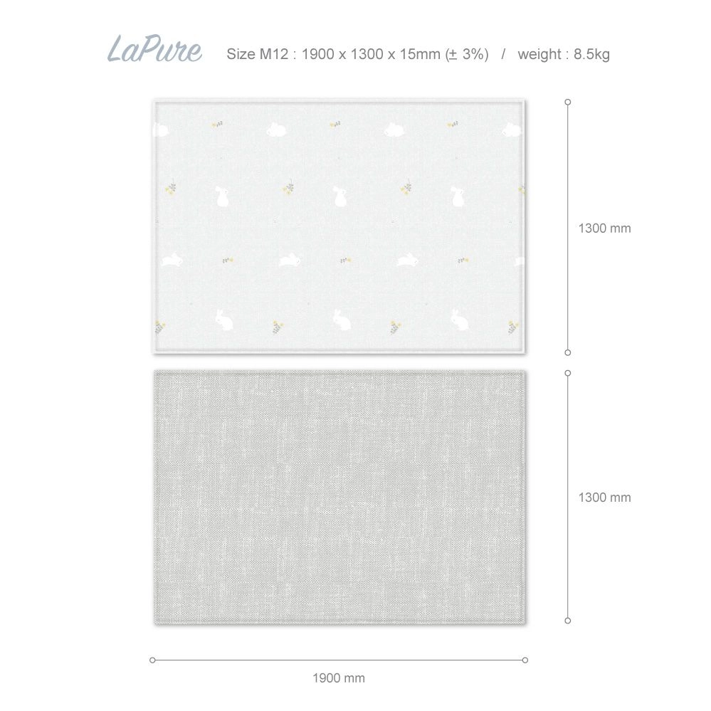 Parklon LaPure Hello Bunny Natural Fabric Beige (size M15) NEW