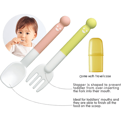Pigeon Self-wean Spoon & Fork x2