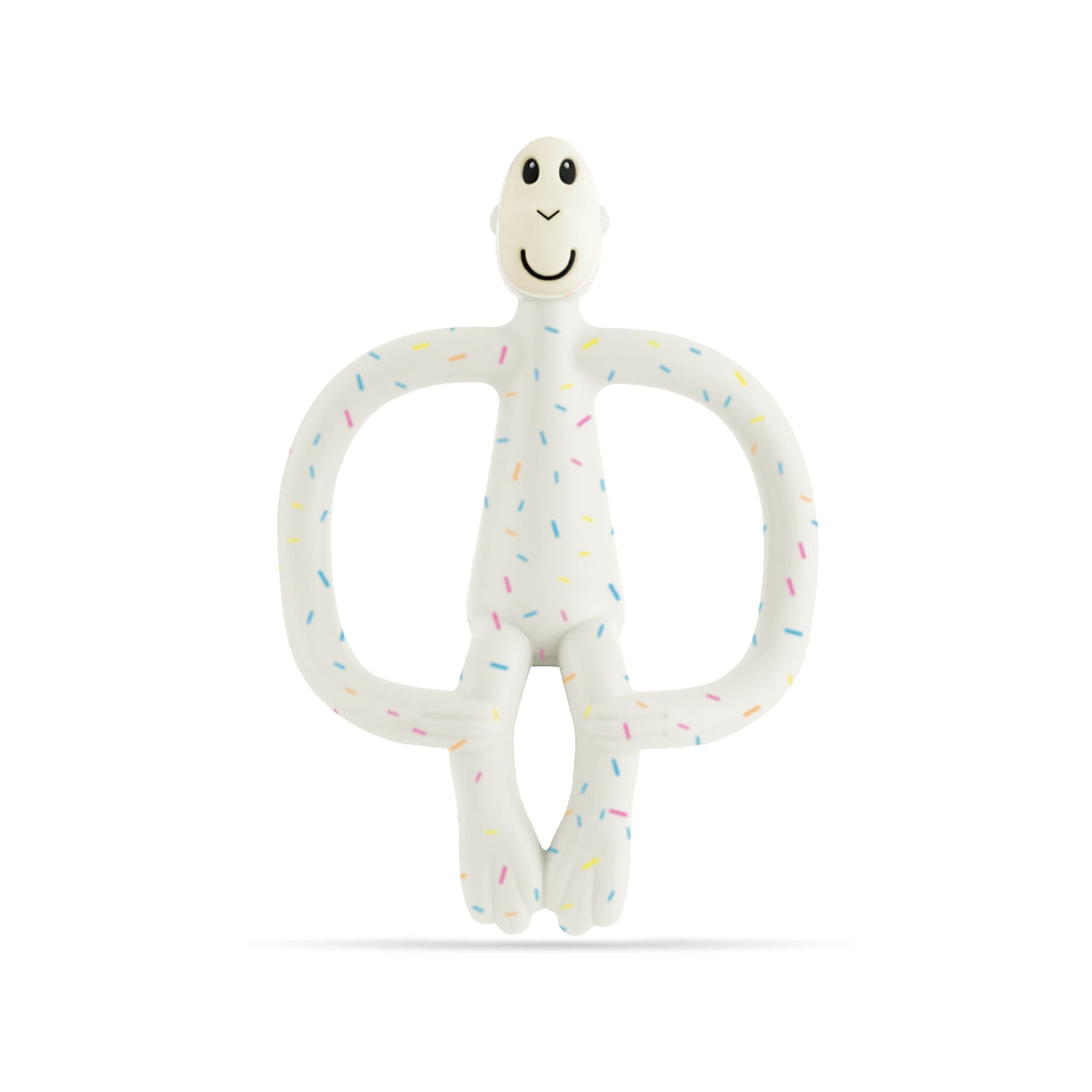 Matchstick Monkey Original Teething Toy with Tail - Confetti Cream