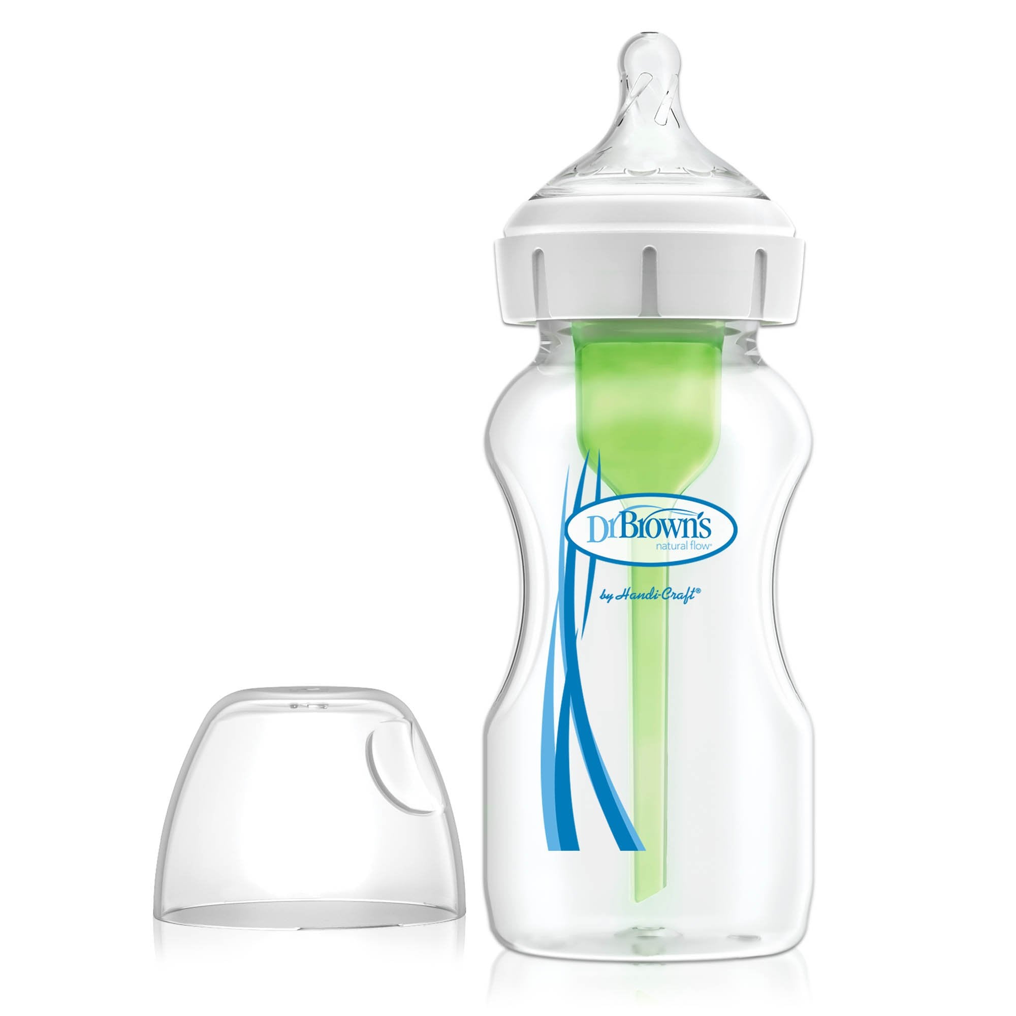 DR. BROWN'S Options+ Wide Neck PP Bottle, 270ml, 1-Pack, Assorted Colors