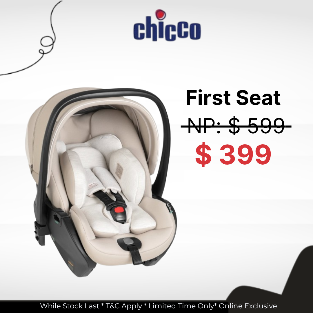 Chicco First-Seat Recline i-Size Carrier Black Satin