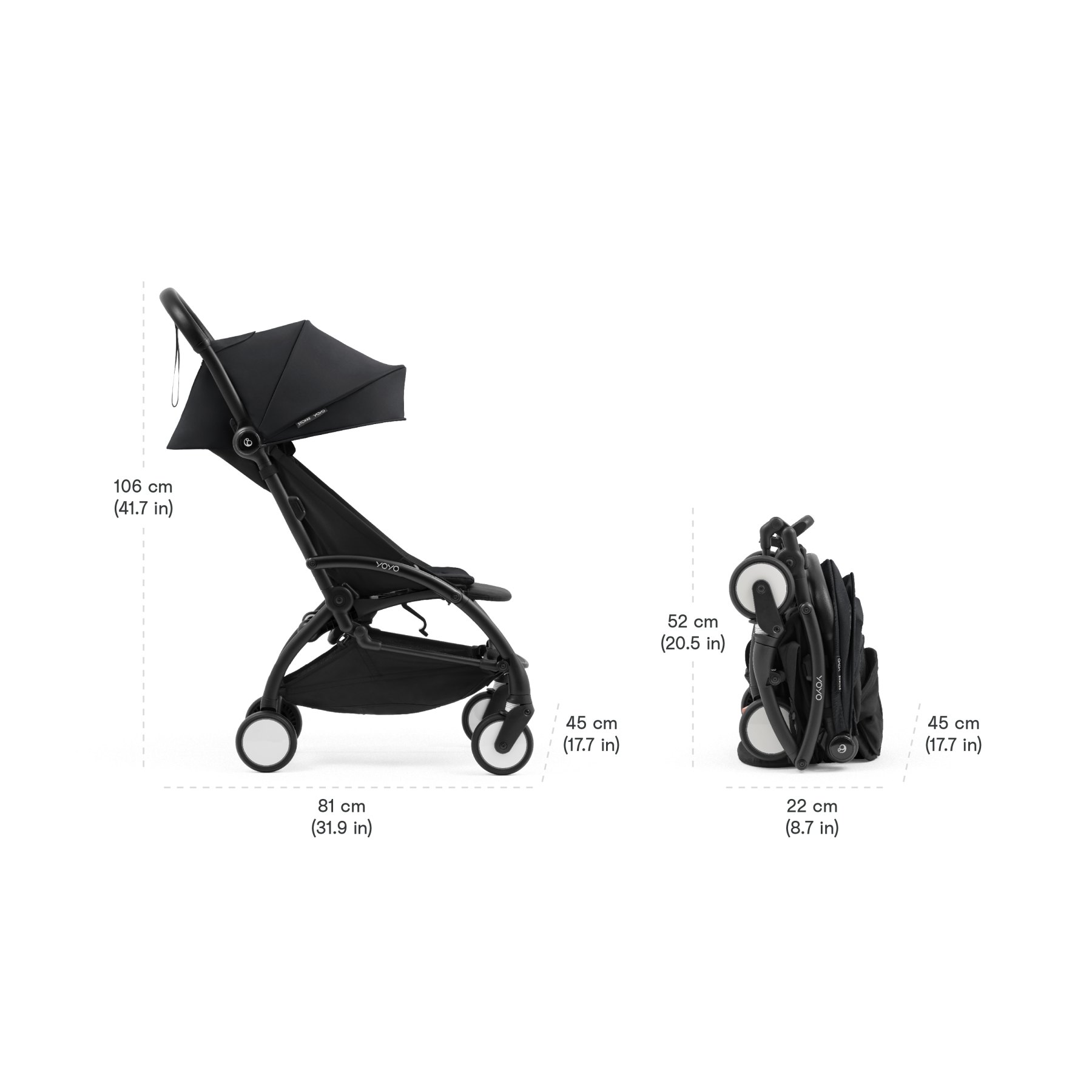 Stokke YOYO5 dimensions